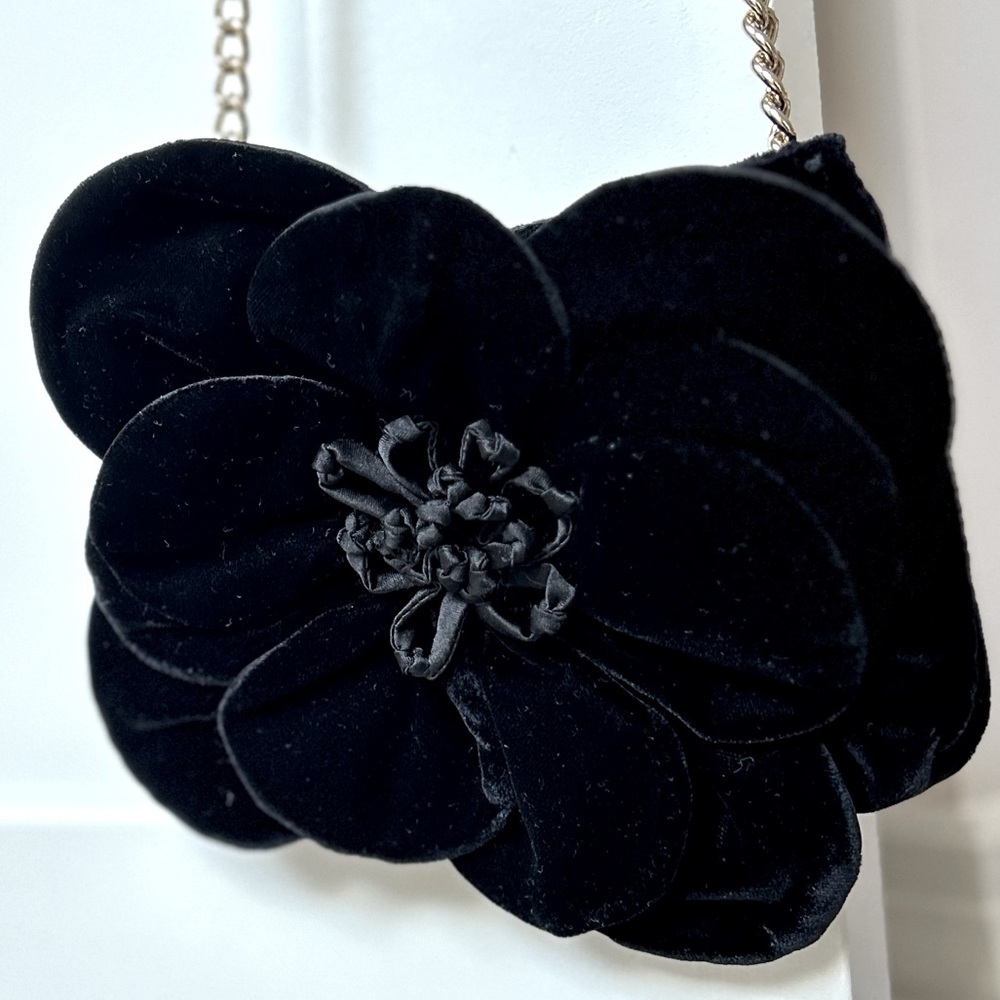 Kate Spade Velvet and Satin Flower Bag